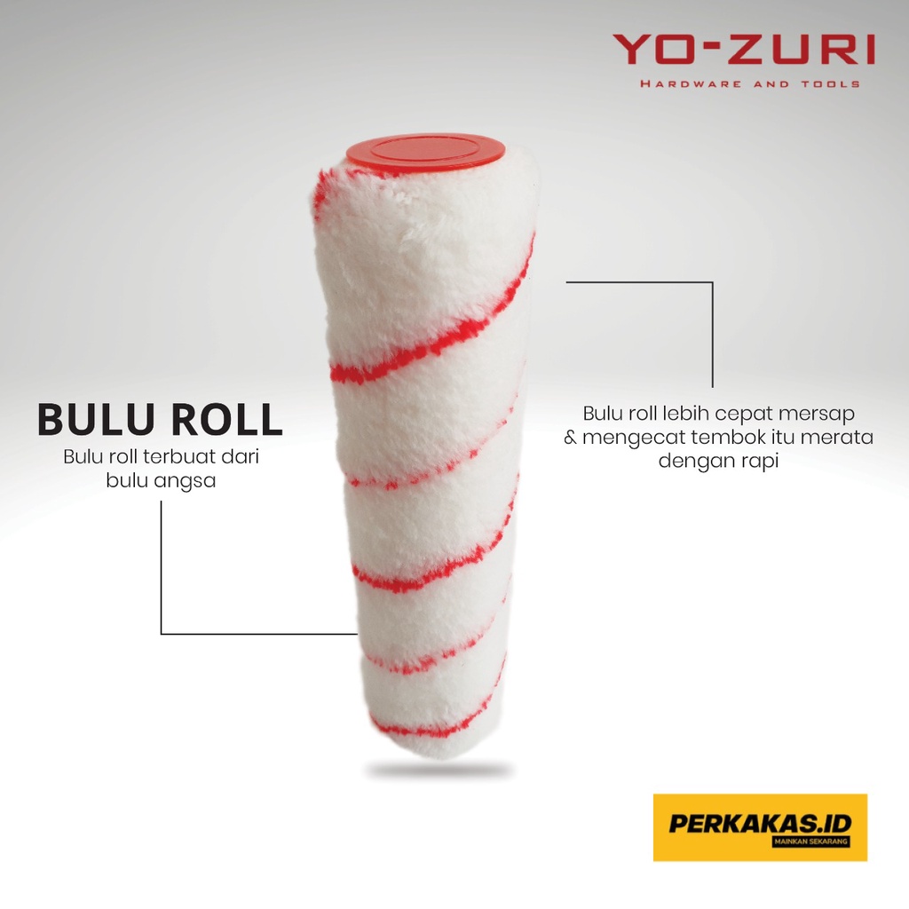 Bulu Kuas Roll Cat Refil 9 Inch YOZURI