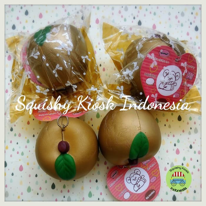 Gold Apple Squishy (Keychain/Mainan) - Gxqyvj