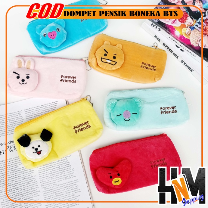 

Dompet Pensil BTS Korea Boneka Karakter Impor Best Seller