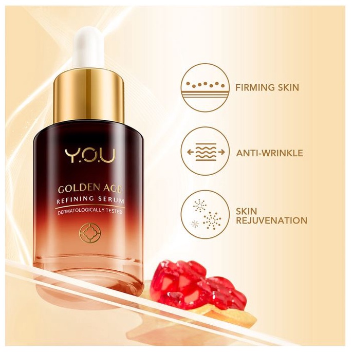 Golden Age Refining Serum 20ml (Hyaluronic Acid, Anti Aging Serum Wajah)