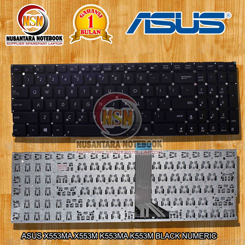 Keyboard Laptop Asus X553 For Asus X553MA K553ma K553m Black numeric