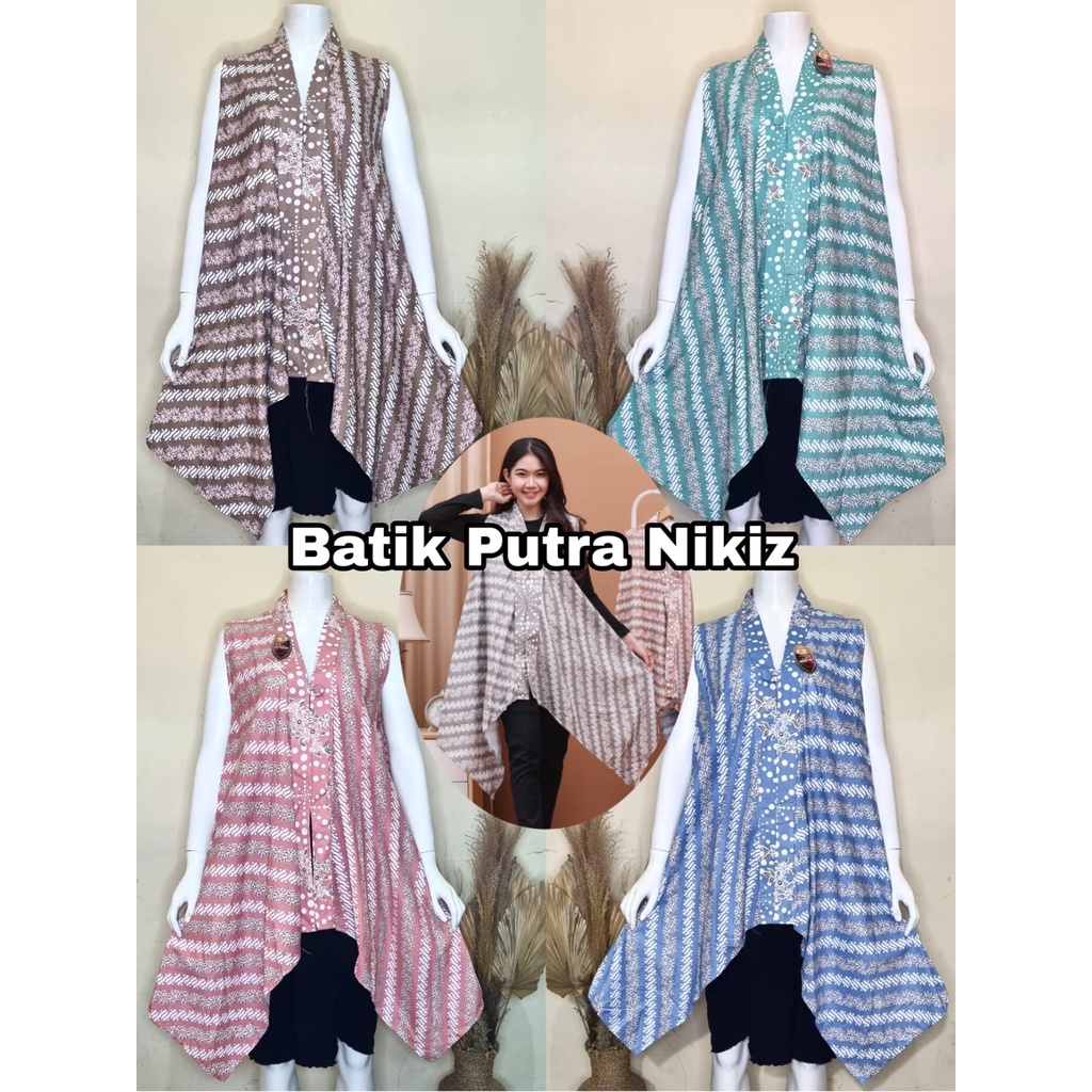 (COD) SETELAN OUTER YUKENSI  TANPA LENGAN KULOT LAYER TRENDY