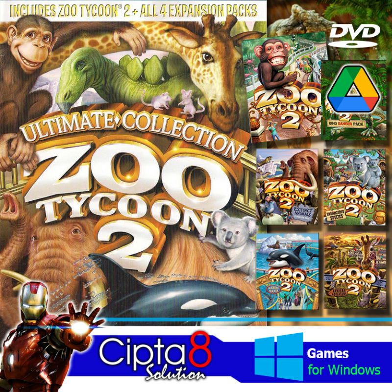 GAME PC ZOO TYCOON 2 ULTIMATE COLLECTION PC GAME OFFLINE