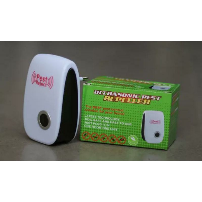 PEST REJECT NEW RIDDEX ALAT PENGUSIR NYAMUK TIKUS SERANGGA - ULTRASONIC PEST REPELLER