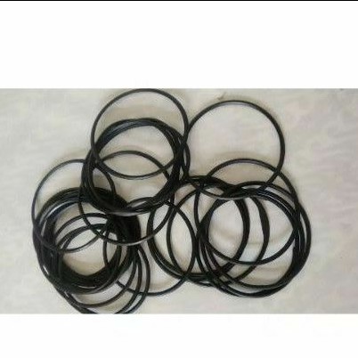 gelang karet polos hitam