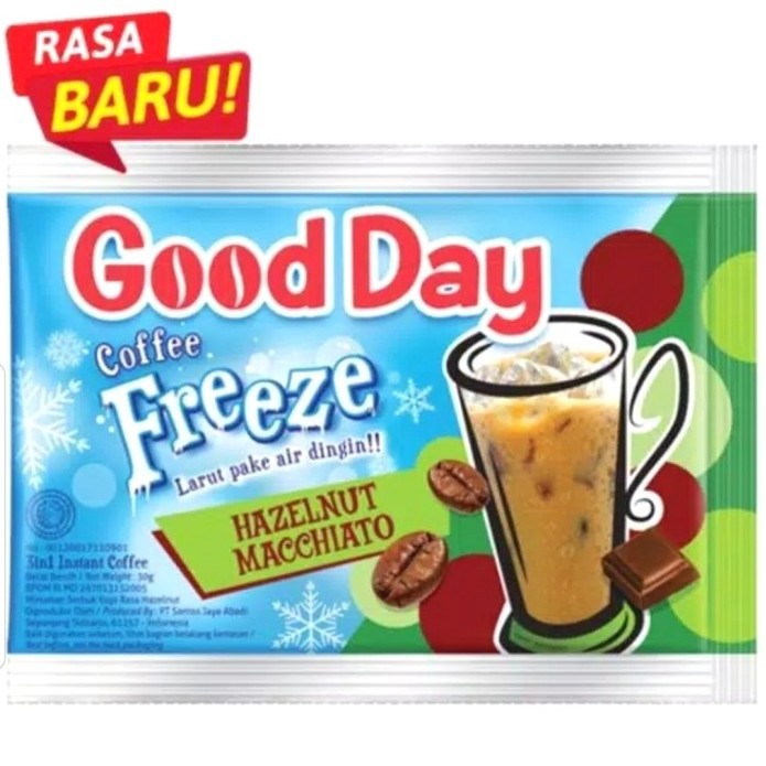 

GOOD DAY COFFE FREEZE HAZELNUT MACCHIATO ISI 10SACHET