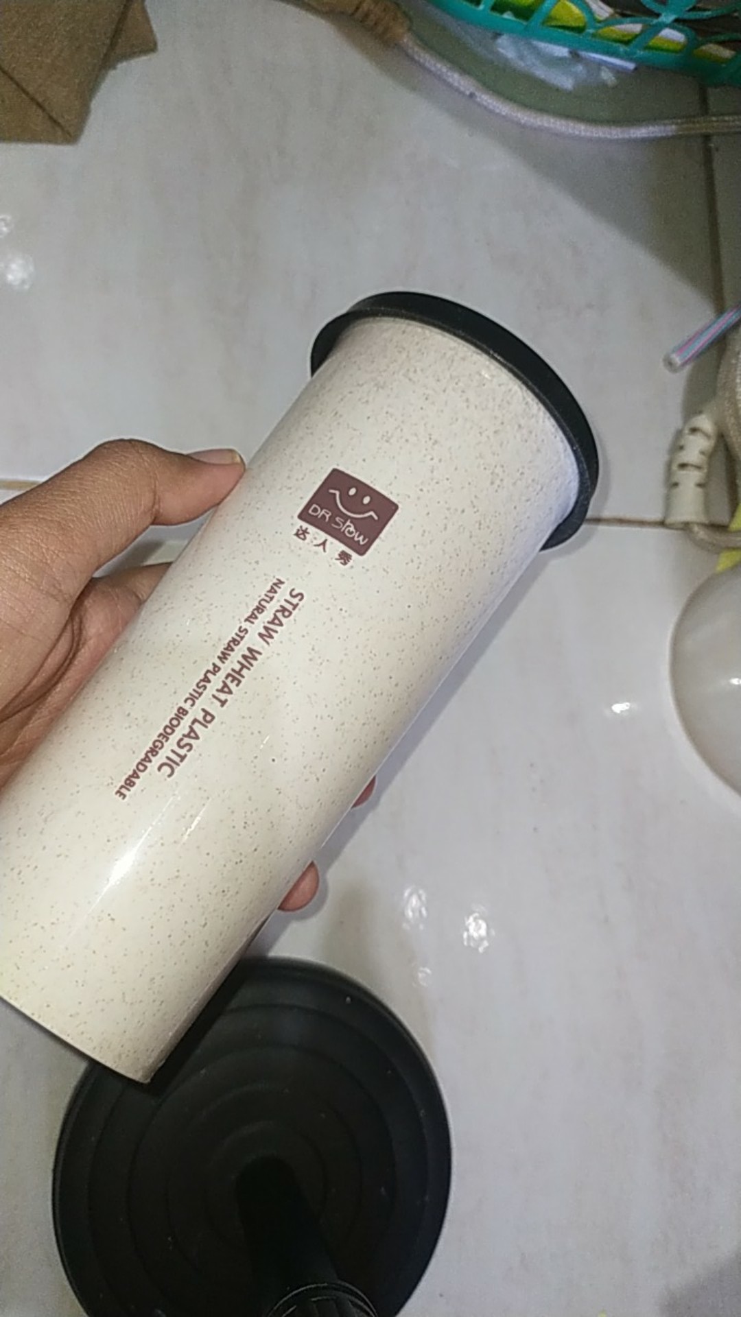 Cangkir Beserta Sedotan Jerami Gelas Tangan Botol Minum 2tutupan Pipet Sedotan 401-500