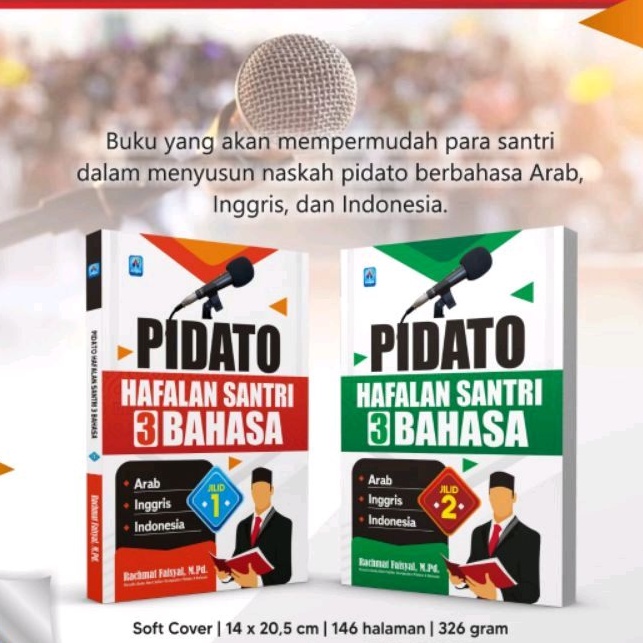 Jual Pidato hafalan santri 3 bahasa teks naskah MC pembawa acara