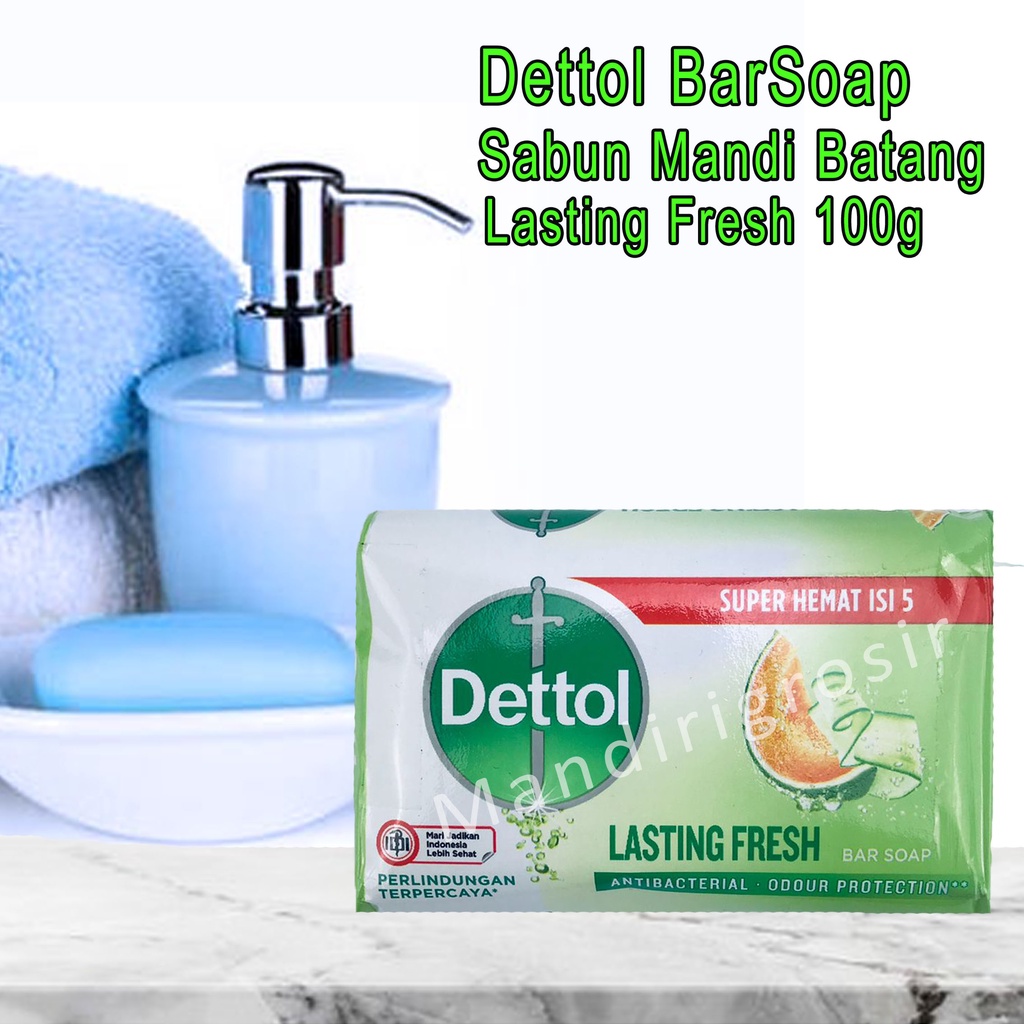 Sabun Mandi Batang *Dettol Bar Soap * Lasting Fresh * 100g