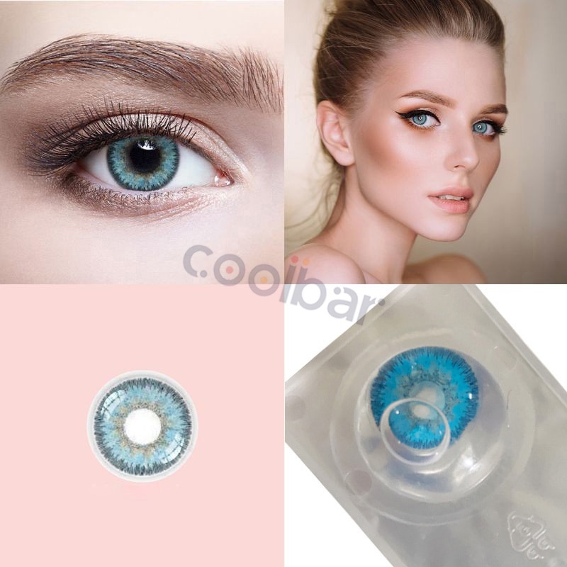 COOLBAR soflent lensa mata kontak warna diameter 14.2 MM softlens minus normal gray brown(0.00 s/d -3.00)