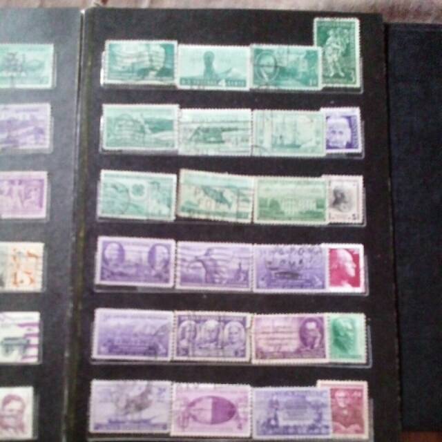 50 pcs plus extra perangko kuno langka amerika beserta refillnya