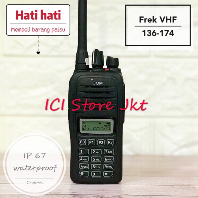 Radio HT ICOM V88 / IP67 Anti air / Original / Garansi Resmi