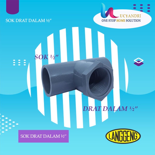 Faucet Tee Tee Drat Dalam AW 1/2 in LANGGENG / TDD