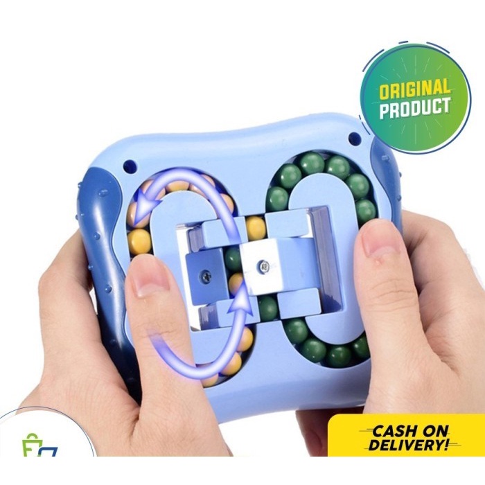 Rotating Magic Bean Toy Cube Spinner mainan edukasi anak