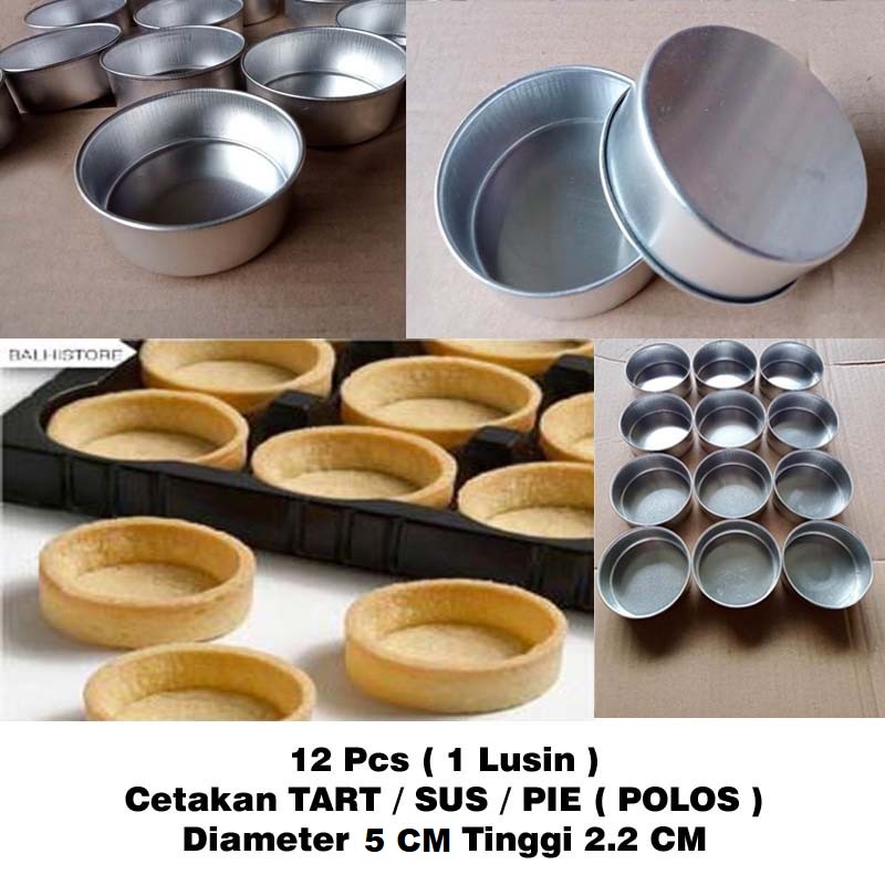 Jual 12 Pcs Cetakan Tart Mini 5 Cm Cetakan Tartlet Cetakan Sus Pie