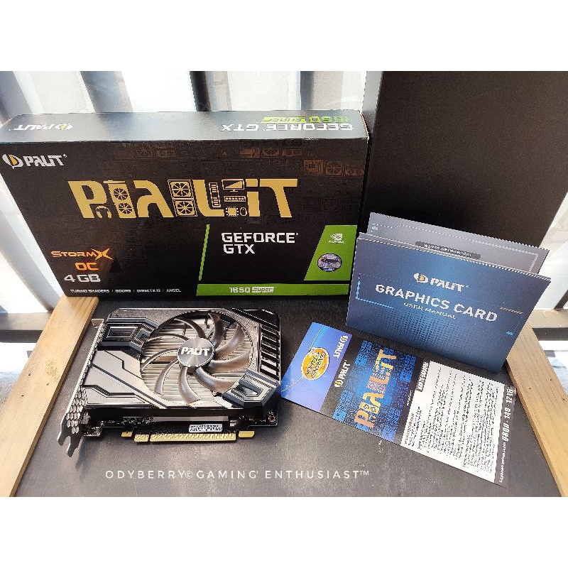 PALIT GeForce® GTX1650S GTX 1650 SUPER StormX OC 4GB GDDR6 Resmi NJT Expired Desember 2023