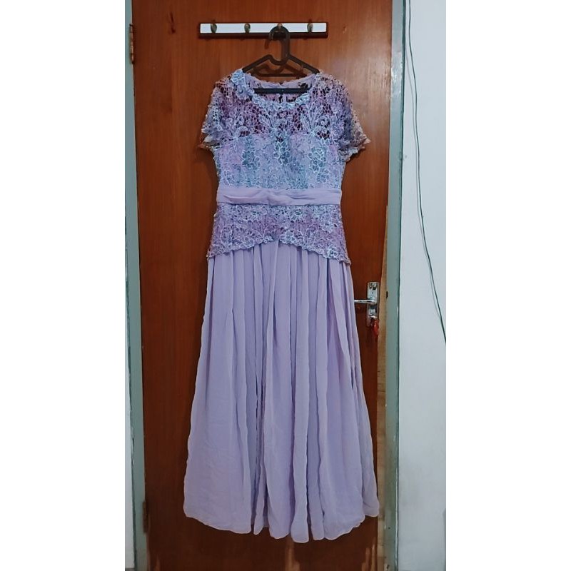 Baju Pesta Ungu Wedding Dress PRELOVED