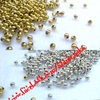 Mote emas  perak 4mm bahan  kerajinan  aksesoris Shopee 