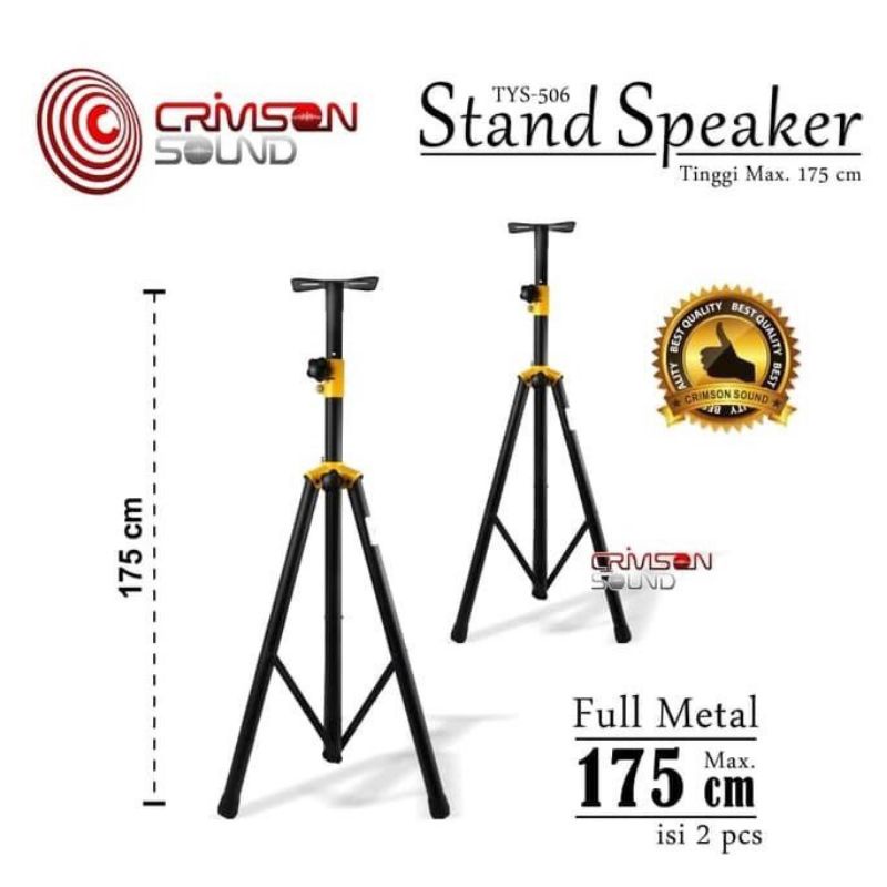 stand speaker bahan full besi