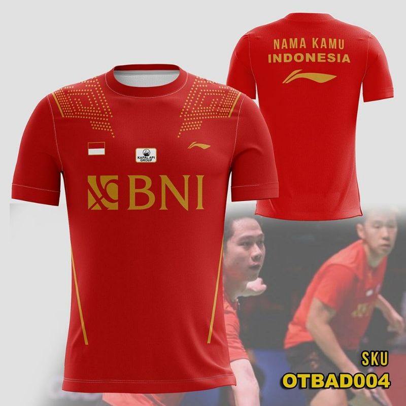 Kaos Jersey Badminton Spesial Sudirman Thomas Uber cup Keren Fullprint Custom Logo Nickname