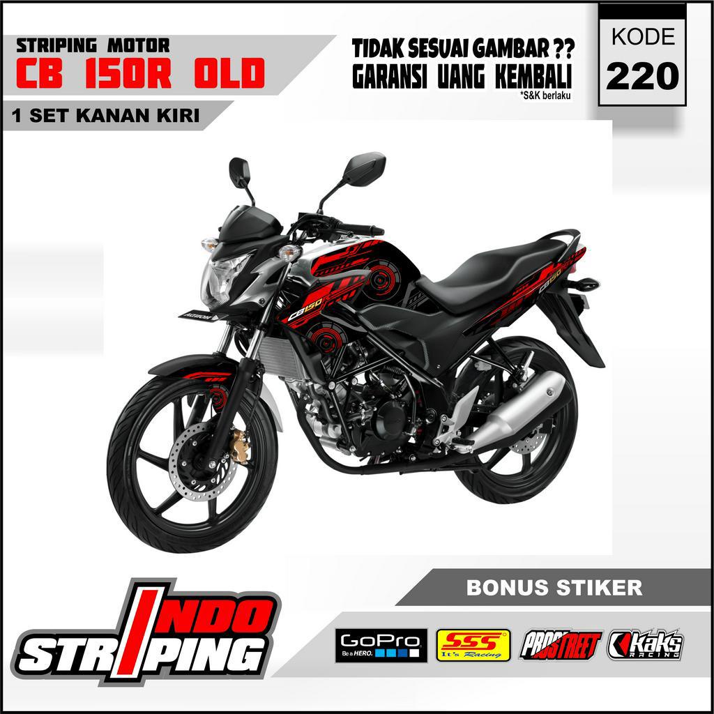 Stiker Motor Striping Variasi CB150R Old CB 150R Old Semi Full Body desain Keren simpel Kode M220