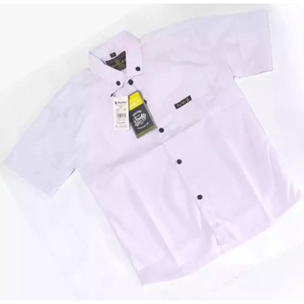 Kemeja Anak Laki Laki Polos Lengan Pendek Casual Aneka Warna Size 1-10 Tahun Unggul Fashion