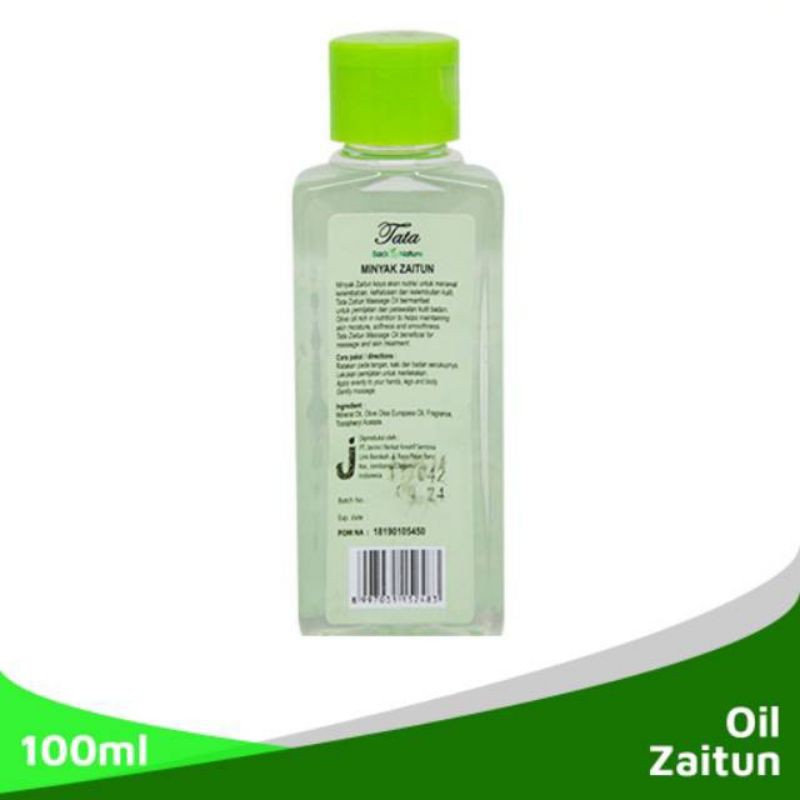 Tata Zaitun Massage Oil / Minyak Zaitun Vitamin E BPOM 100ml