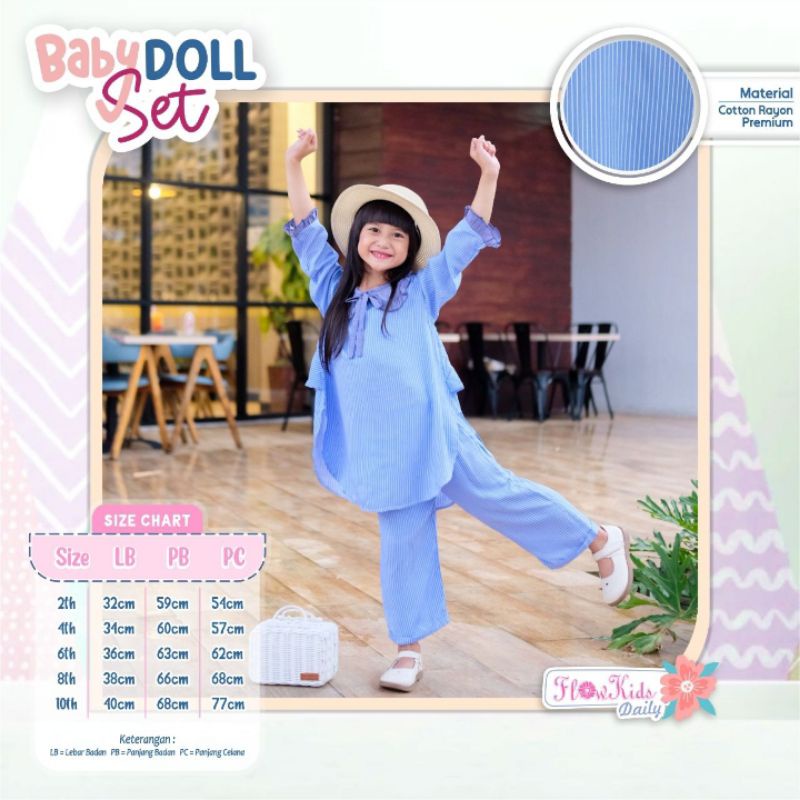 Babydoll Set Flowkids Size 2.4.6.8.10