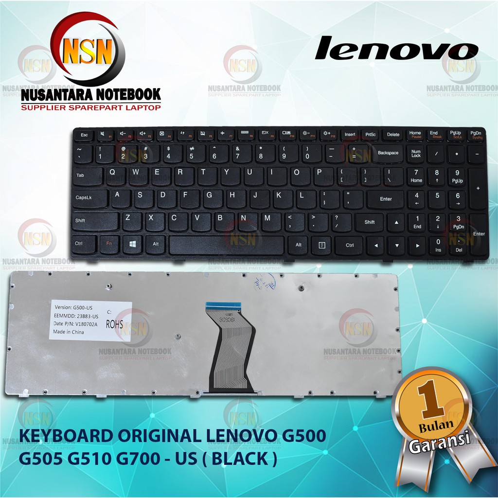 Keyboard Original Lenovo G500 G505 G510 G700 - US ( Black )