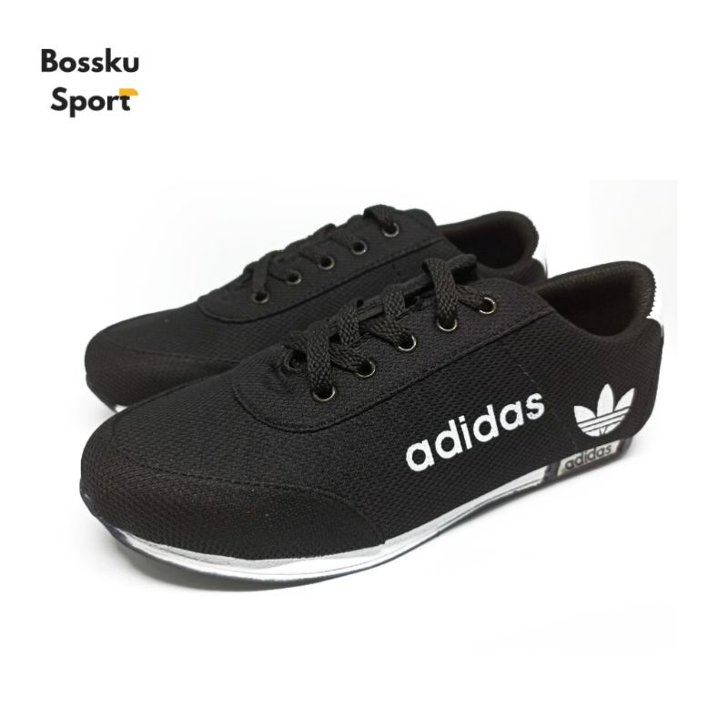 SEPATU SNEAKERS ADIDAS SEPATU SEKOLAH HITAM KASUAL