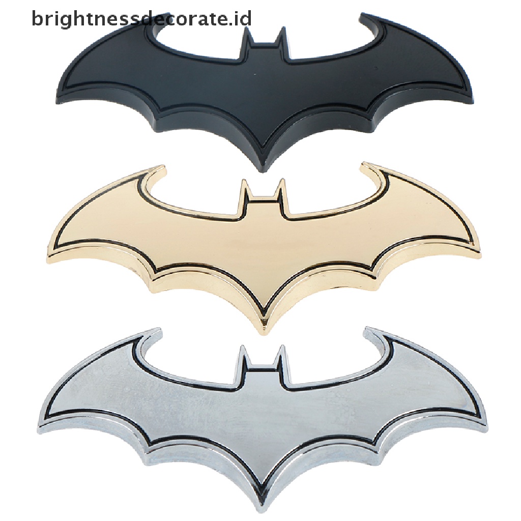 1pc Stiker Emblem / Badge 3d Batman Bahan Metal Untuk Mobil / Motor