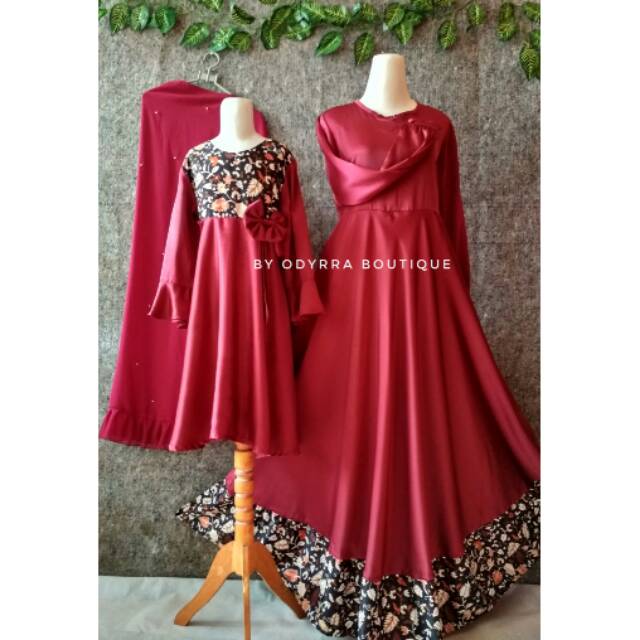 Couple set Family Gamis Maxmara mix Batik