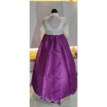 hanbok modern cantik ungu