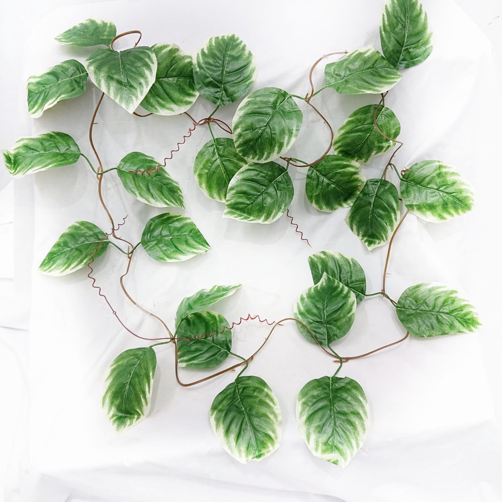 Daun Rambat Plastik Tanaman Hias Urai Juntai Gantung Ornamen Pajangan Dekorasi Dinding Rumah Indoor Artificial Daun Satu7an PBP103