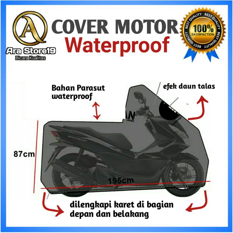 Cover sarung motor ANTI AIR  pelindung motor BEAT VARIO SCOOPY  MIO FINO NEXT XEON XRIDEWATERPROOF