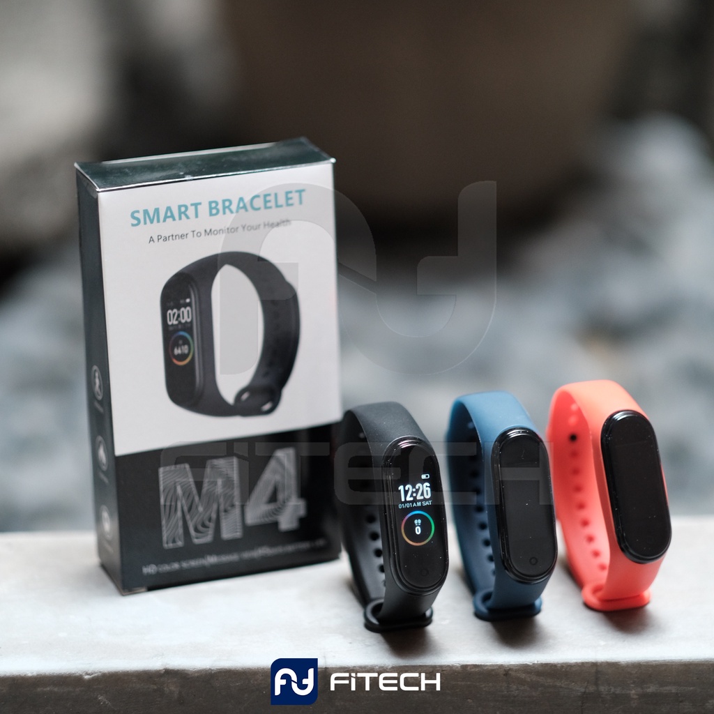 [ Original Bergaransi ] FiTech M4 M6 M7 CUSTOM WALLPAPER Smart Watch Fitness Tracker Bluetooth Smart