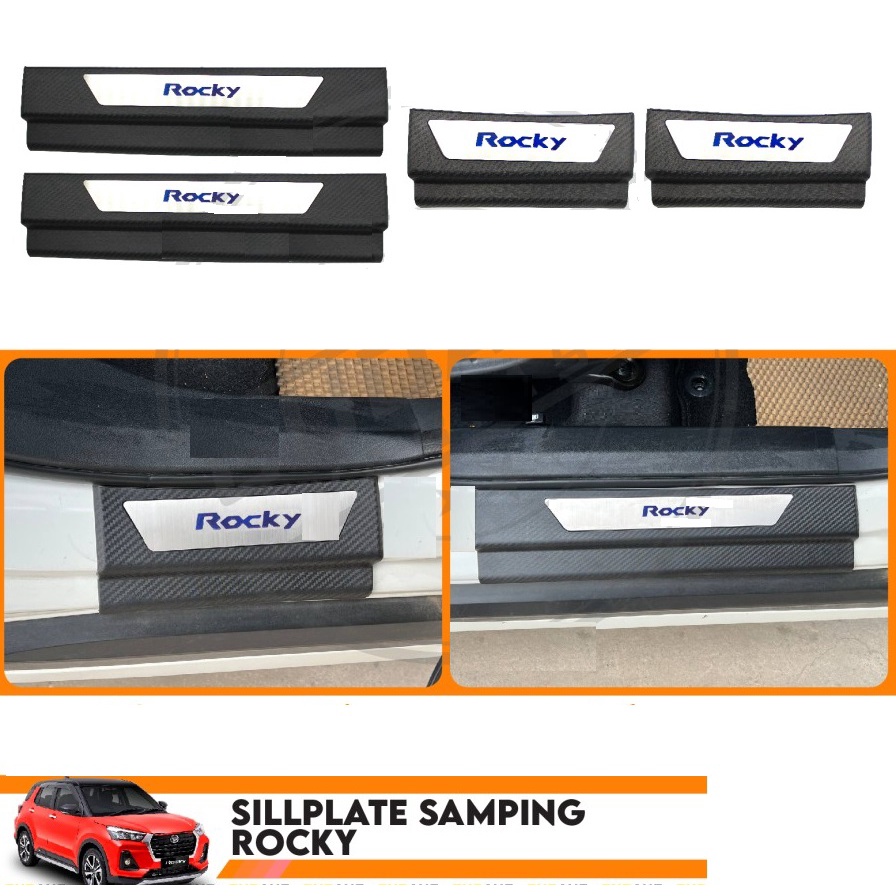 Sillplate Samping Rocky 2021 Carbon sill plate mobil keren cakep bagus