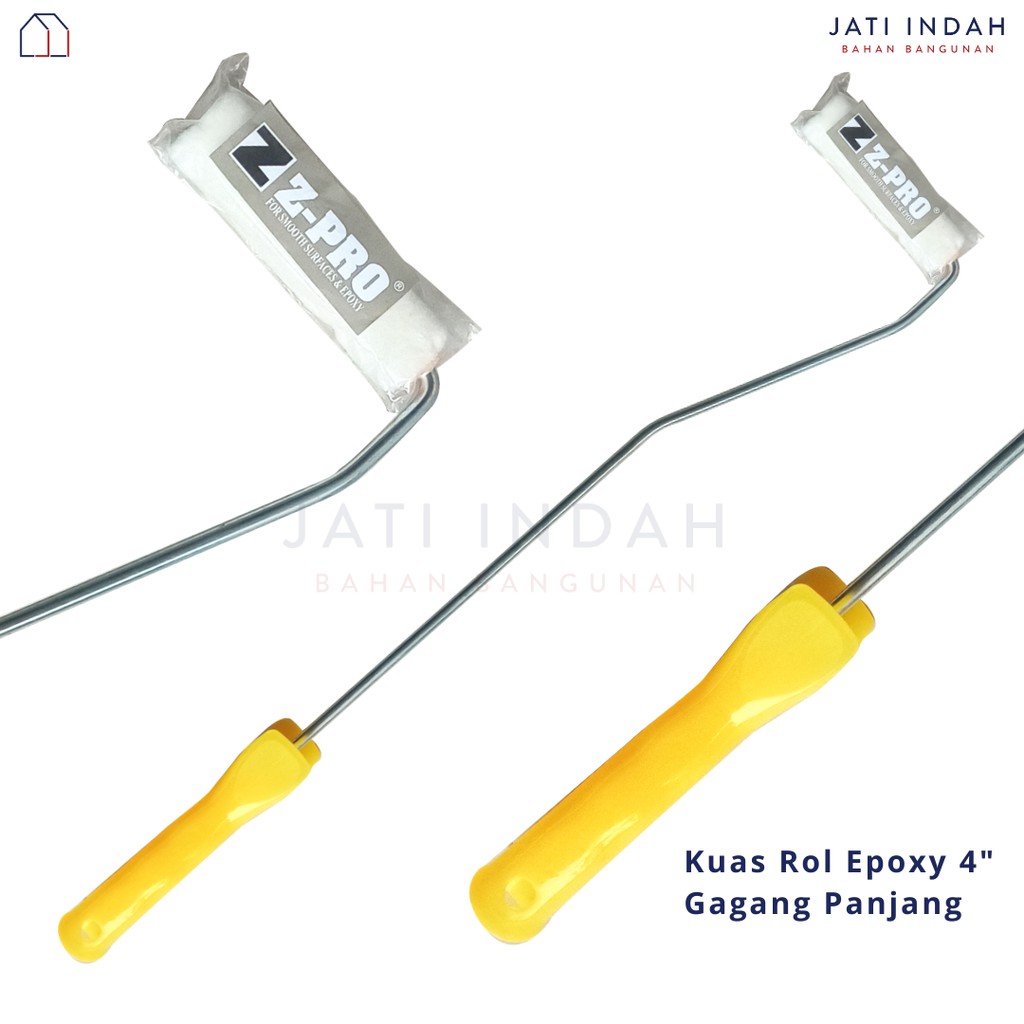 KUAS CAT ROL EPOXY KECIL Z-PRO 4 INCH Untuk Kayu Besi Bangunan