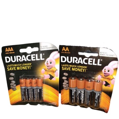 Batre / Baterai / Battery Duracell Alkaline AAA / AA isi 4pcs