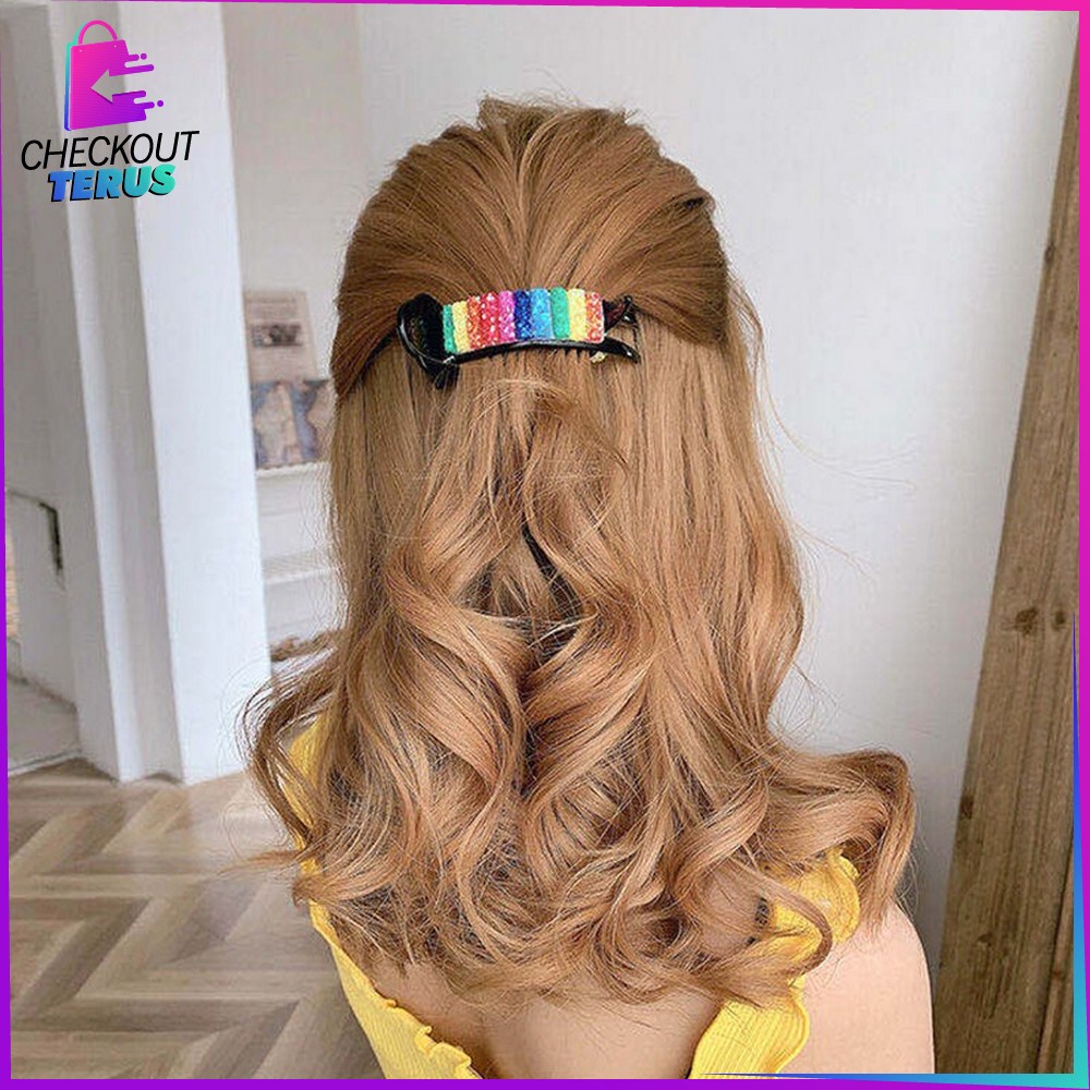 CT C320 Jepitan Rambut Korea Manik Manik  Hair Claw Klip Rambut  Jepit Rambut Fashion Wanita  Aksesoris Rambut Wanita  Jepitan Style Korea