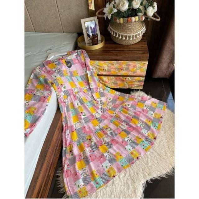 Tunik MyLady Yellow Pink MyLady Original