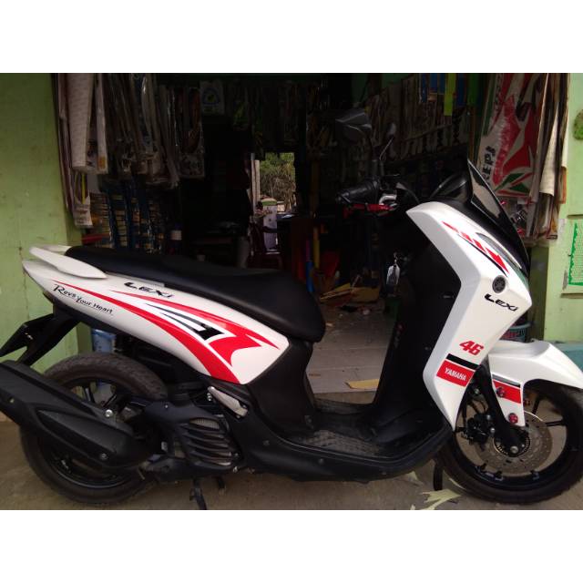 Sticker cutting body yamaha lexi stiker lexi