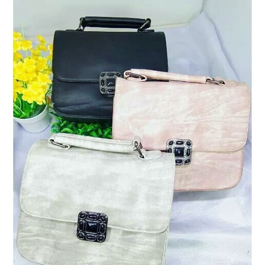 Tas bahu wanita portabel busana liar - tas persegi - import 44017