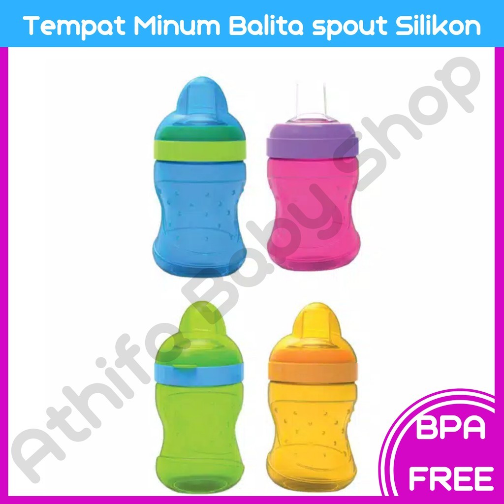 Harga Baby Safe AP015 Silicone Spout Cup Gelas Minum Bayi Sippy Cup
training cup