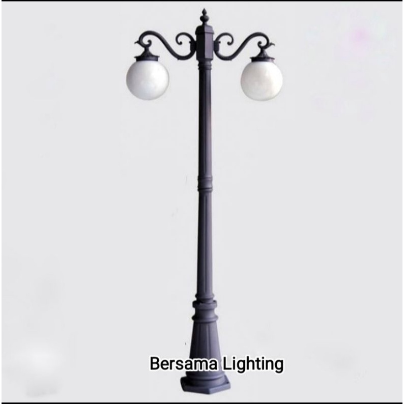 Lampu Tiang Lampu Taman Cabang.2 Tinggi 3.meter