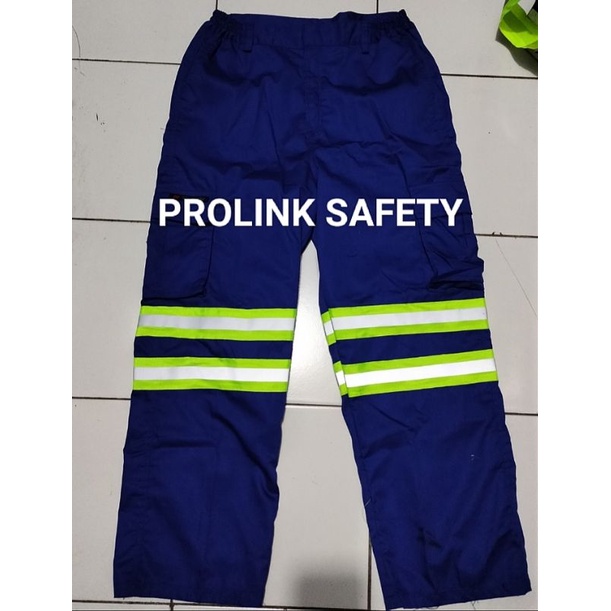 CELANA SAFETY 6 WARNA BAHAN DRILL TEBAL ADEM ADA SAKU SAMPING