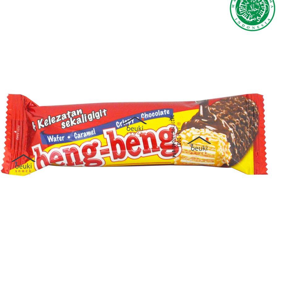 

I7D BOX Mayora Beng Beng Wafer Caramel Crispy Chocolate Wafer Coklat Halal MUI - 20pcs x 20gr✽ (Terb