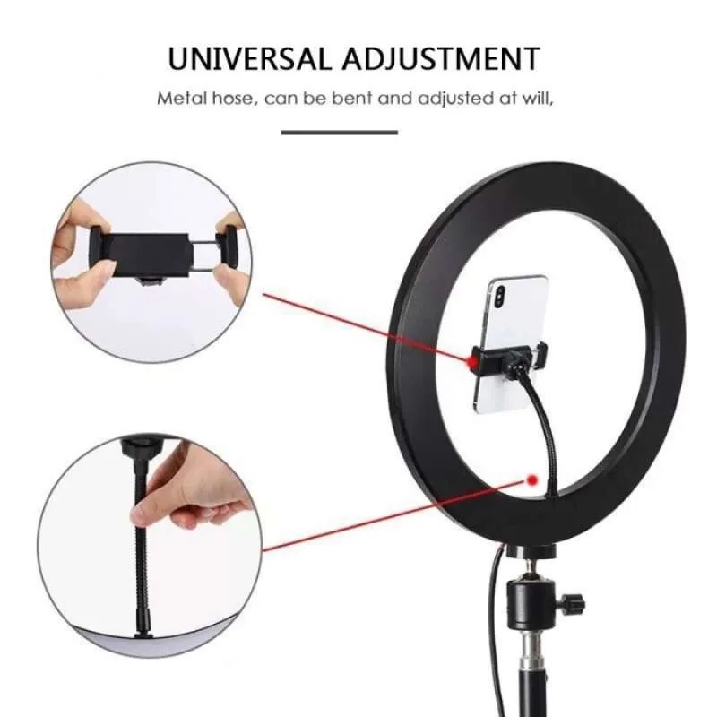 Ring Light 26Cm Led Soft Light 3 Warna Lampu Make Up Vlog Aksesoris Handphone Hp GALLERYONE gallery one