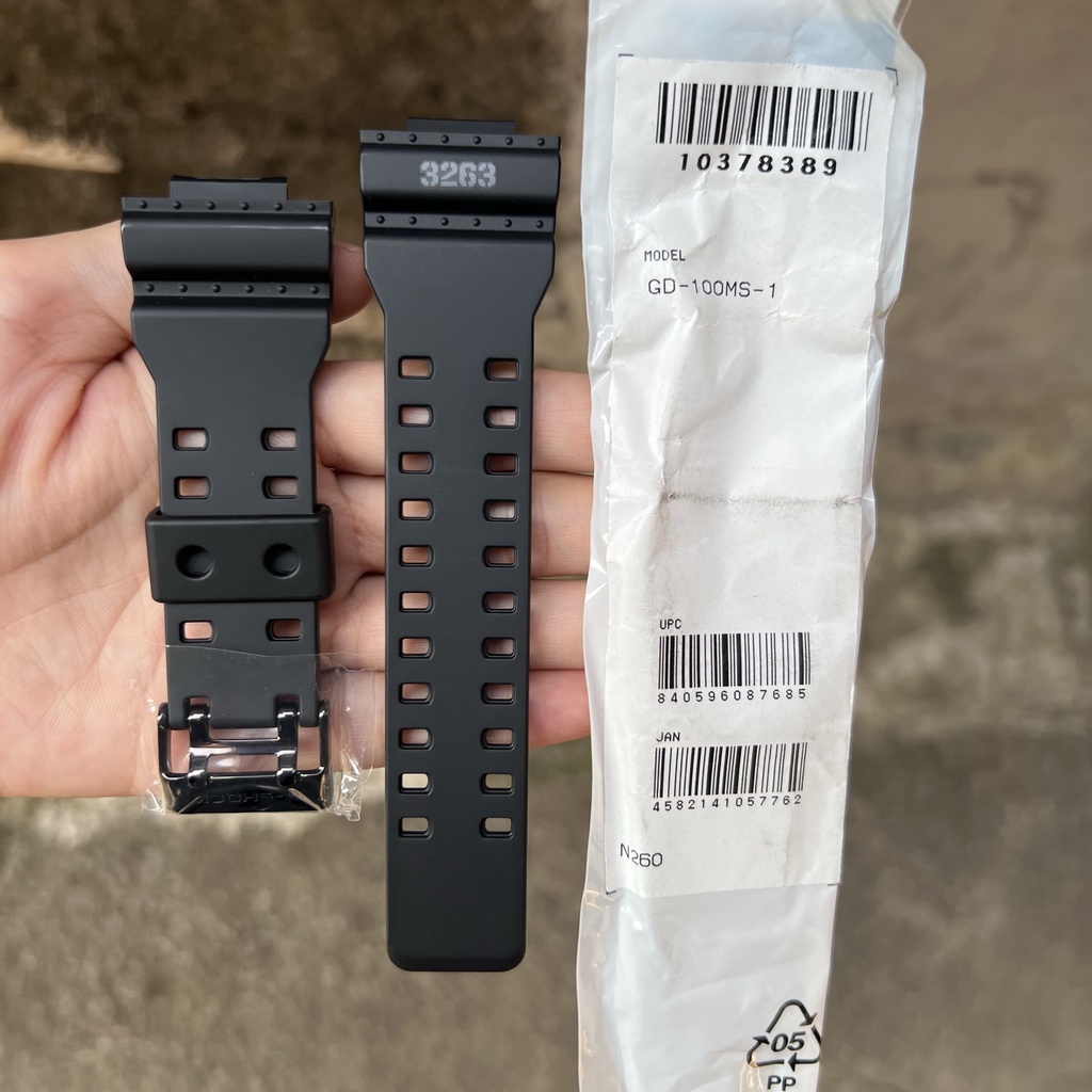 Strap tali jam tangan casio g-shock GD-100MS 1 original band GD 100MS