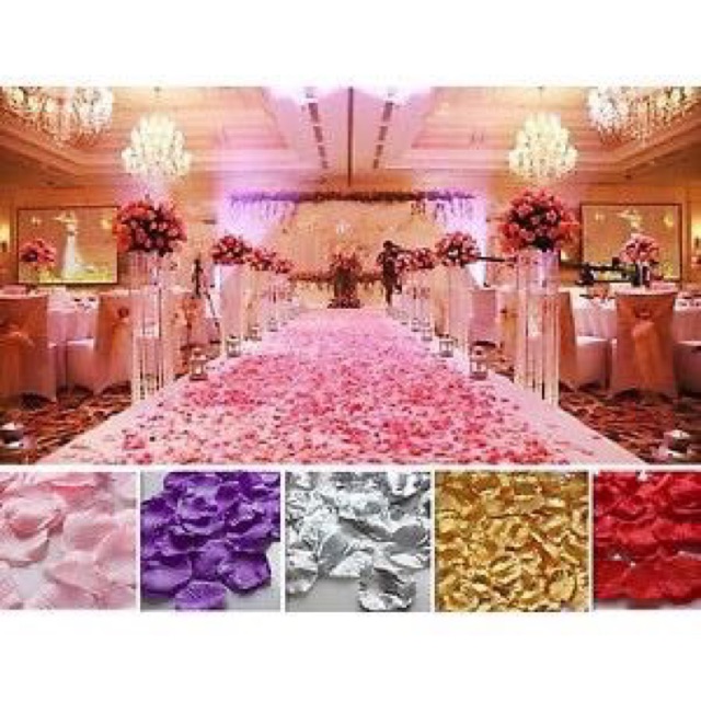Rose petal, bunga tabur, kelopak mawar, bunga plastik, bunga wedding, bunga sintetis